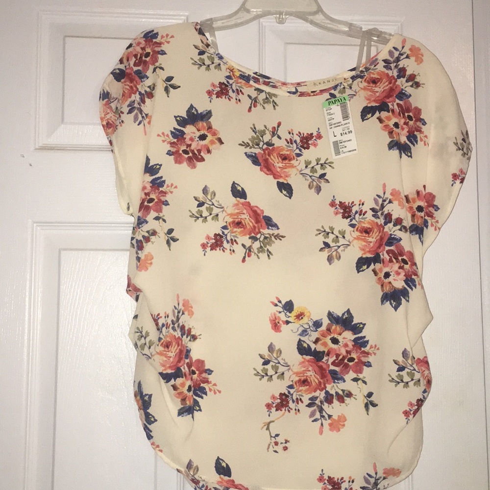 Cream colored blouse